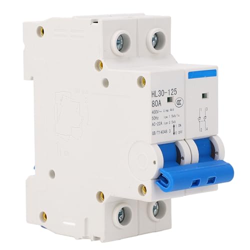 Isolator -Schaltschalter -Leistungsschalter, 400 V 2p 80A Isolator Schaltschalter Kleiner Luftschalter für Home Office Commercial, Circuitbreaker von FTVOGUE
