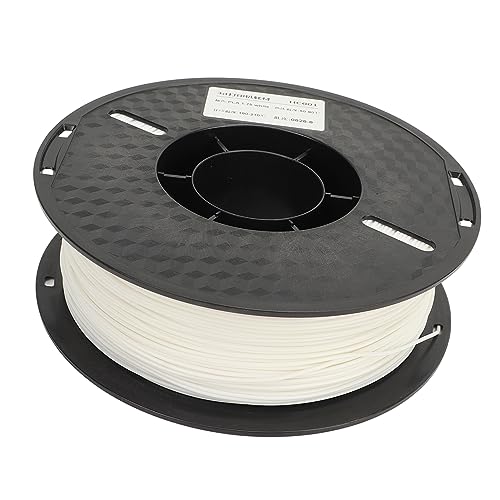 PLA -Filament -Zähigkeitdruck für FDM 3D -Drucker, Ausgezeichnete Hochglanz -Adhäsion Verbrauchsmaterialien für 1,75 Mm Durchmesser, Packung mit Trockenmittel, 1 Kg Spulen, für -Enthusiasten (WHITE) von FTVOGUE