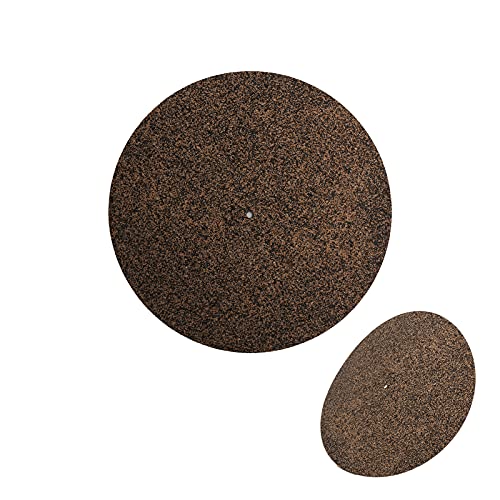 Plattenteller-Plattenunterlage, 12-Zoll-Vinyl-Schallplattenmatte, Kork, Antistatisch, Plattenteller-Matte, rutschfeste Plattenteller-Slipmat für LP-Schallplatten Plattenteller-Plattenunterlage, 12-Zoll-Vinyl-Schallplattenmatte, Kork, Antistatisch, Plattenteller-Matte, rutschfeste Plattenteller-Slipmat für LP-Schallplatten von FTVOGUE