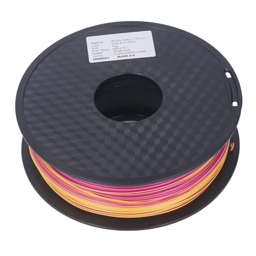 Purpurrotes Gold Glänzender Seide PLA 3D -Druckerfilament, Clog Dual Color PLA für Hohe Detailauflösungsdruck, Kompatibel mit den Meisten 3D -Druckern [künstlerische Schöpfung] von FTVOGUE