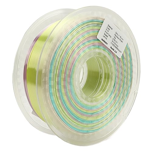Regenbogen -Seide -Pla Filament für 3D Drucker Graduale Farbwechsel Glatte Glänzende Druckmaterial von FTVOGUE