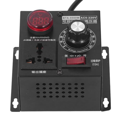 SCR Spannungsregler 220 V Eingang 0 V Bis 220 V Einstellbarer Ausgangssteuerschalter 4000 W SCR Spannungsregler 220 V Eingang 0 V Bis 220 V Einstellbarer Ausgangssteuerschalter 4000 W von FTVOGUE