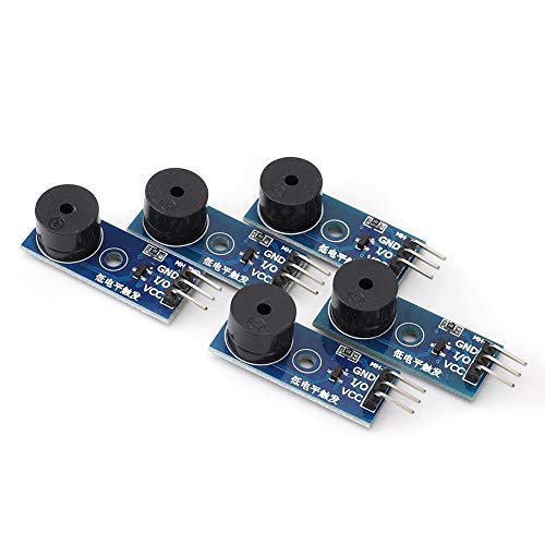 Summer-Modul, 5 Stück, Passives Summer-Modul, Alarmkomponenten, Low-Level-Trigger-Sound-Modul, 3-polige Steuerung 3,3~5 V, Piezo-Wandler von FTVOGUE