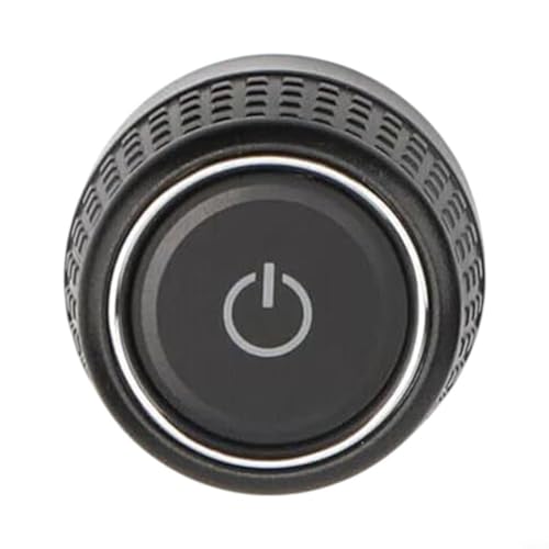 FUANA 6C0919603 Ersatz-Audio-Drehknopf für Golf 6 für Skoda, schwarzer Kunststoff, für Autoradioschalter, linke Seite (links) von FUANA