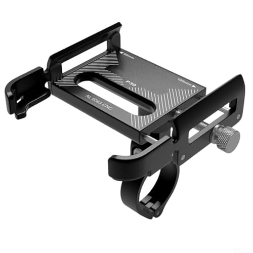 FUANA Robuste P30-Handyhalterung aus Aluminiumlegierung mit verbesserten Schutzfunktionen für sicheres Navigieren (schwarz) von FUANA