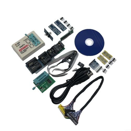FUANA Ultraschnelles EZP2023 Speicherchip-Programmiergerät mit USB-Schnittstelle, Flash, EPROM-Programmier-Kit mit automatischer Identifizierung (EZP2023 12 Adapter) von FUANA