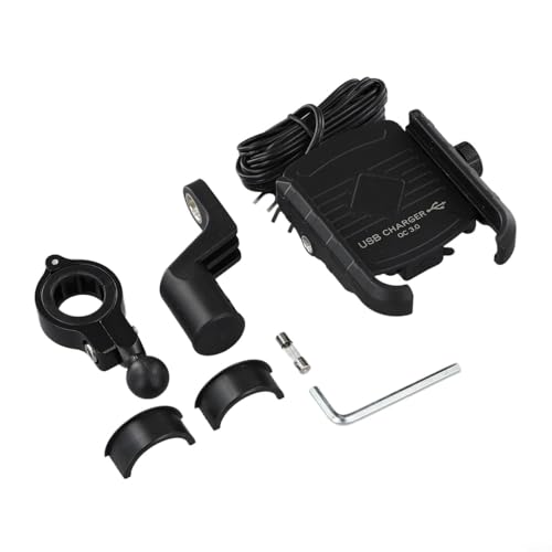 Kabelloses Motorrad-Ladegerät und Handyhalterung mit USB-C-Schnellladung, bleibt mit Strom versorgt Kabelloses Motorrad-Ladegerät und Handyhalterung mit USB-C-Schnellladung, bleibt mit Strom versorgt von FUANA