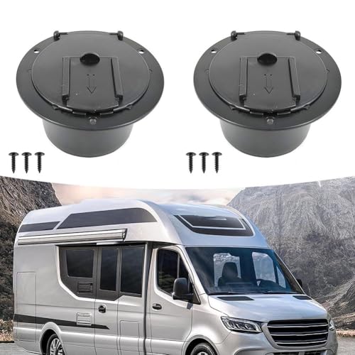 Robuste, schwarze Wohnmobil-Netzkabelabdeckungen, 2-teiliges Zubehör-Set, entworfen, um Kabel effizient zu schützen und zu organisieren (schwarz) von FUANA