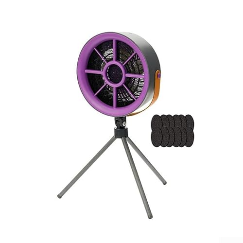 Tragbare kleine Dunstabzugshaube zum Kochen, effiziente Luftfiltration für Hot Pot und Grillen (lila + 12 Filter) von FUANA
