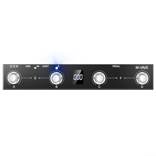 Efficient For MIDI Footswitch Controller with USB Connection and 12 Hours Battery Life (Black) von FUBESK