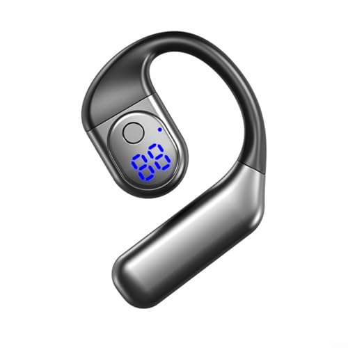 FUBESK Open-Ear Wireless Kopfhörer mit 36H Spielzeit, LED Batterieanzeige, Low Latency Modus, BT 5.5 Technologie (Schwarz) von FUBESK