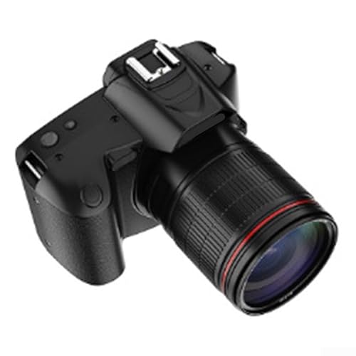 Fortschrittliche D5 digitale Spiegelreflexkamera mit 16-fachem Zoom, Touchscreen und Dual-Objektiv für kreative Fotografie (schwarz) von FUBESK