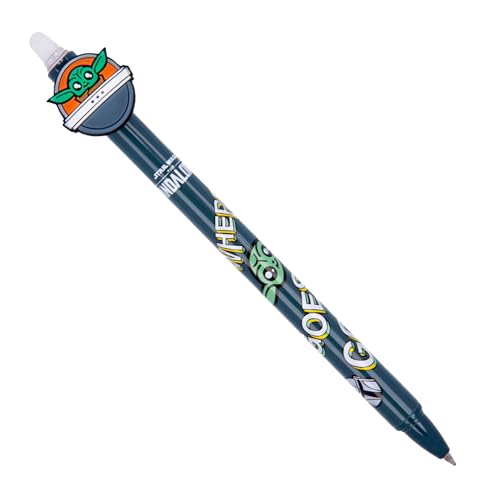 FÜNDIG radierbare Stifte - Mandalorian - Baby Joda - ohne das Blatt abzunutzen - temperaturempfindliche Tinte - Kugel am Ende zum Entfernen der Tinte - Radierbarer Tintenroller von FÜNDIG