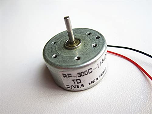 Axialbatterie Mini RF-300C-11440 Elektronischer Spindelstarter, Micro-Auto-DVD-Spindel Windturbine Spinning DC elektronischer Starter Hobby Gear FUZEGRDLI von FUERLI