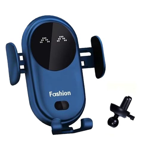 Handyhalterung Auto Mit Ladefunktion, 360° Drehbar Intelligenter Sensor Handyhalterung, Kabellose Schnell Aufladende Handyhalter Auto Lüftung, Autotelefonhalter Für Auto Lüftung (Blau) von FUFRE
