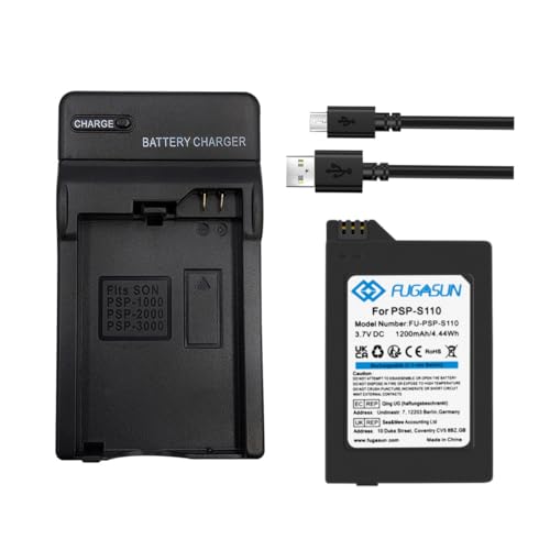 1 Stück 1200mAh PSP-S110 Akku PSP S110 Akku mit Ladegerät für Playstation PSP2000 PSP2001 PSP2003 PSP2004 PSP3000 PSP3001 PSP3003 PSP3004 1 Stück 1200mAh PSP-S110 Akku PSP S110 Akku mit Ladegerät für Playstation PSP2000 PSP2001 PSP2003 PSP2004 PSP3000 PSP3001 PSP3003 PSP3004 von FUGASUN