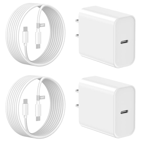 FUHAYA 20 W USB-C-Ladegerät, kompatibel mit iPhone 16/16 Plus/16 Pro/16 Pro Max/15/15 Plus/15 Pro/15 Pro Max, 2 Stück iPhone 16 Ladegerät, Schnellladeblock mit 3 m langem Typ-C-auf-C-Ladekabel FUHAYA 20 W USB-C-Ladegerät, kompatibel mit iPhone 16/16 Plus/16 Pro/16 Pro Max/15/15 Plus/15 Pro/15 Pro Max, 2 Stück iPhone 16 Ladegerät, Schnellladeblock mit 3 m langem Typ-C-auf-C-Ladekabel von FUHAYA