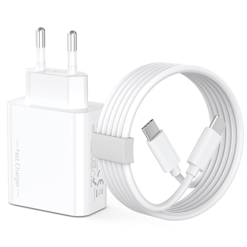 FUHAYA iPhone 15 Schnellladegerät, 20W USB C iPhone Ladegerät Ladestecker Stecker Netzteil Power Adapter und 2M USB C Kabel Schnellladekabel für iPhone 15/15 Pro/15 Pro Max/15 Plus, iPad Pro/Air/Mini von FUHAYA