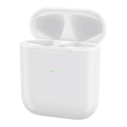 Verbesserte kabellose Ladehülle, Ersatz kompatibel mit AirPods 1. und 2. Generation, AirPods 1. und 2. Generation, Ladehülle mit Bluetooth-Pairing- und Synchronisationstaste, keine Ohrhörer, Weiß Verbesserte kabellose Ladehülle, Ersatz kompatibel mit AirPods 1. und 2. Generation, AirPods 1. und 2. Generation, Ladehülle mit Bluetooth-Pairing- und Synchronisationstaste, keine Ohrhörer, Weiß von FUHAYA
