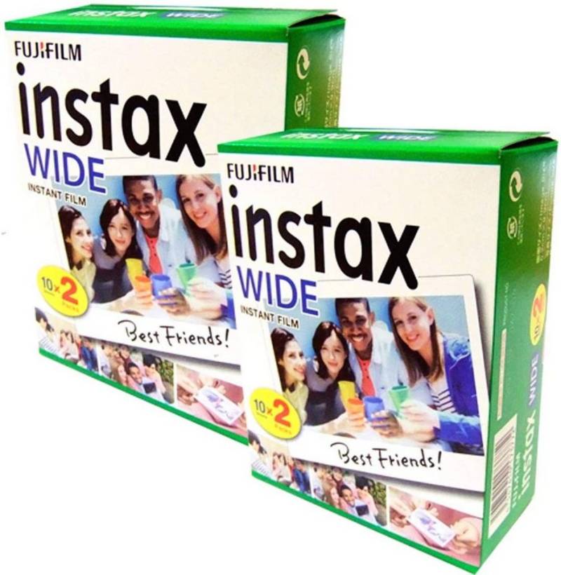 FUJIFILM 2x Fuji Instax Wide Film Doppelpack für Sofortbildkamera von FUJIFILM