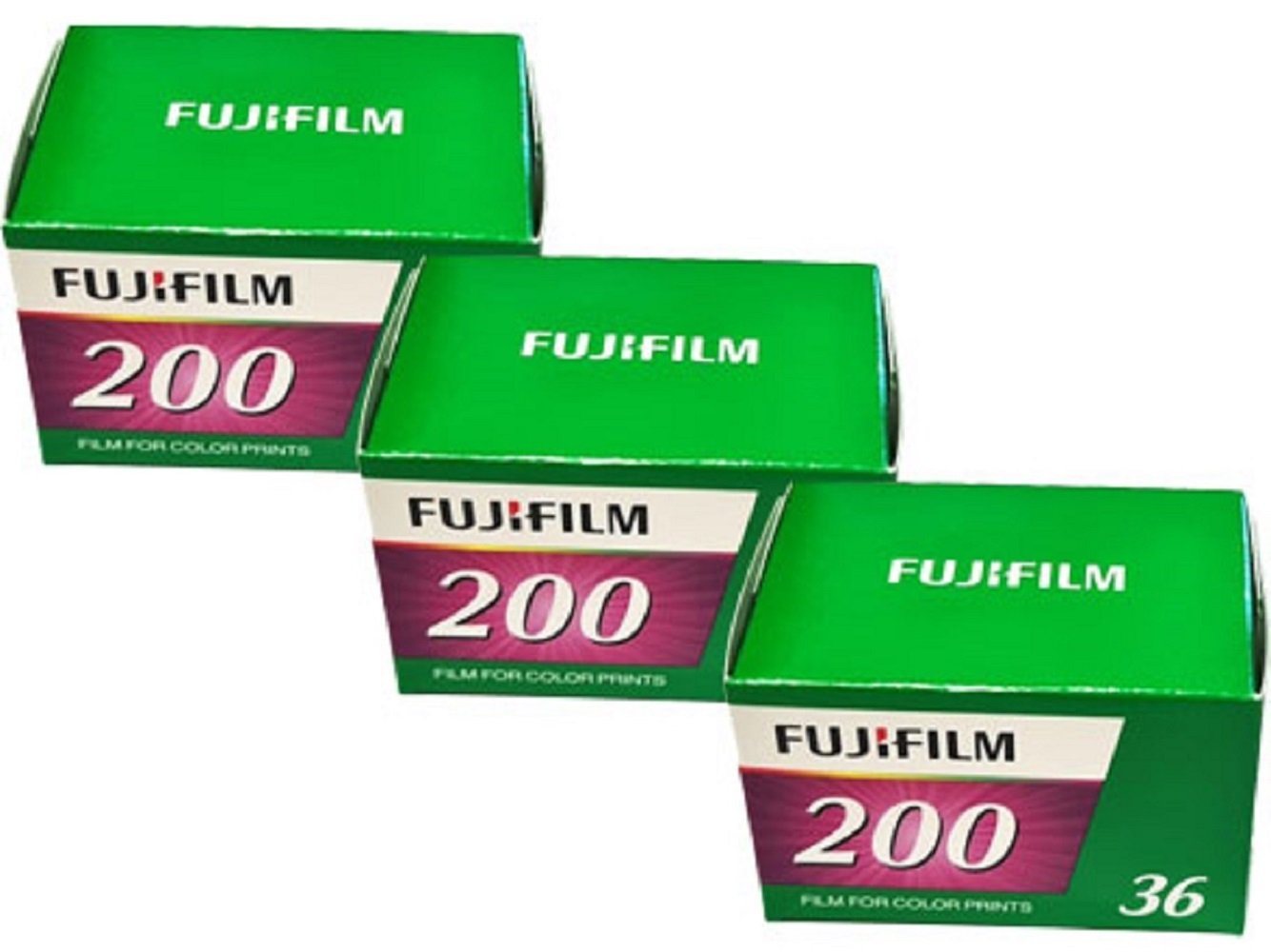 FUJIFILM 3 x Fujifilm 200 EC EU 36EX Speed Film für Superzoom-Kamera von FUJIFILM