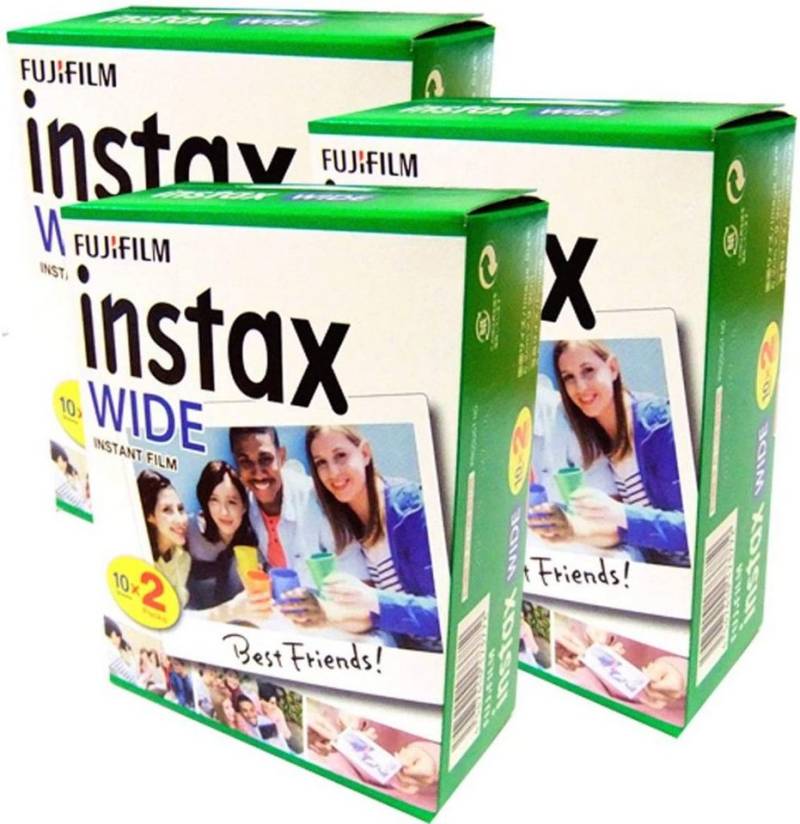 FUJIFILM 3x Fuji Instax Wide Film Doppelpack für Sofortbildkamera von FUJIFILM