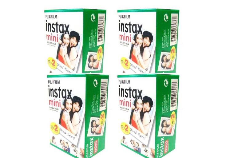 FUJIFILM 4x Fuji Instax Mini Film Doppelpack für Sofortbildkamera von FUJIFILM