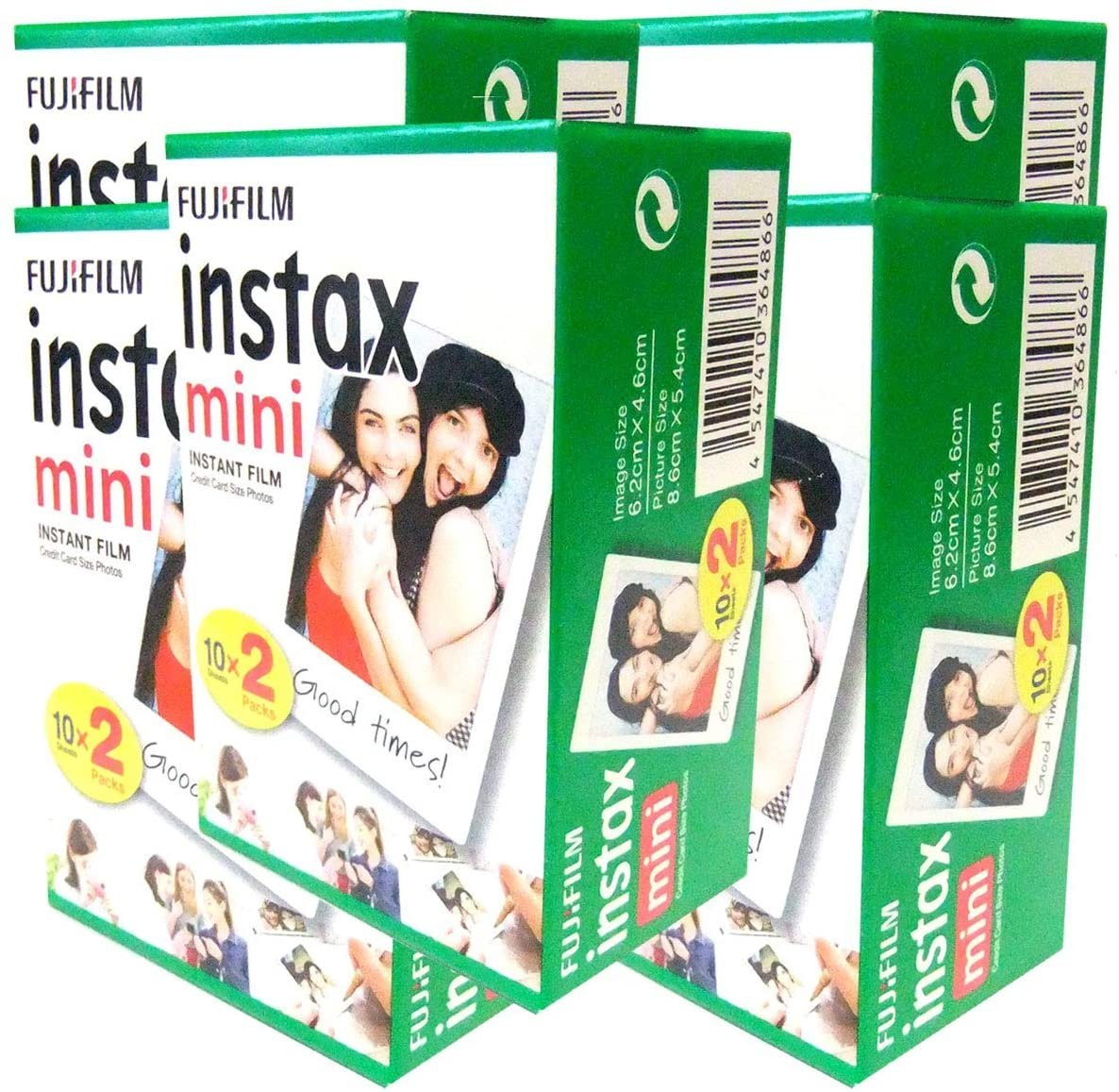 FUJIFILM 5x Fuji Instax Mini Film Doppelpack für Sofortbildkamera von FUJIFILM