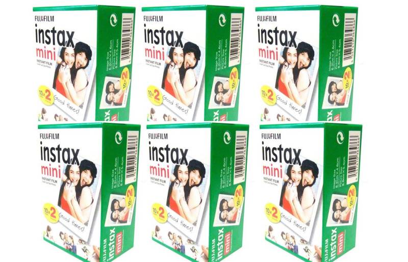 FUJIFILM Sofortbildfilm 6x Fuji Instax Mini Film Doppelpack von FUJIFILM
