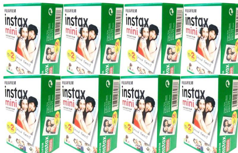 FUJIFILM Sofortbildfilm 8x Fuji Instax Mini Film Doppelpack von FUJIFILM