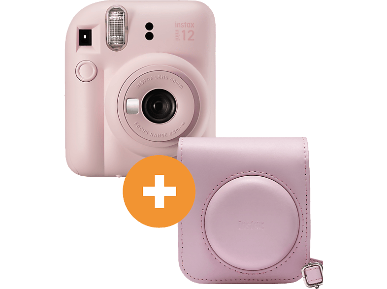 FUJIFILM INSTAX mini 12 Travel Set Sofortbildkamera, Blossom Pink von FUJIFILM