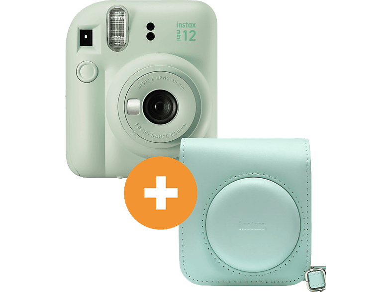 FUJIFILM INSTAX mini 12 Travel Set Sofortbildkamera, Mint Green von FUJIFILM