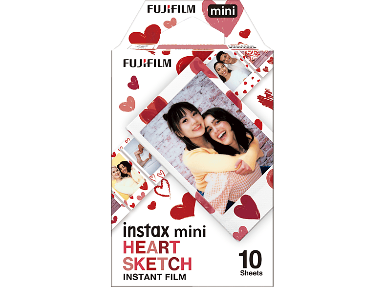 FUJIFILM INSTAX mini Film Heart Sketch Sofortbildfilm FUJIFILM INSTAX mini Film Heart Sketch Sofortbildfilm von FUJIFILM
