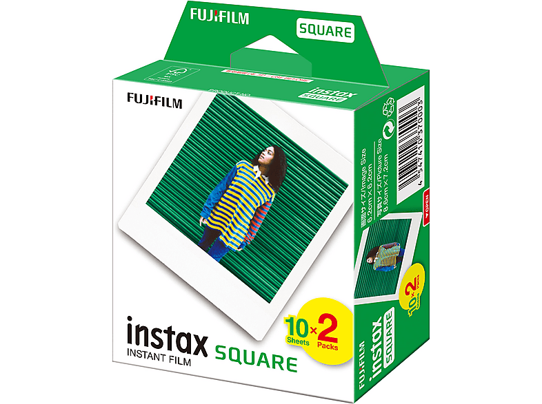 FUJIFILM Instax Square 2er Pack Film Sofortbildfilm FUJIFILM Instax Square 2er Pack Film Sofortbildfilm von FUJIFILM