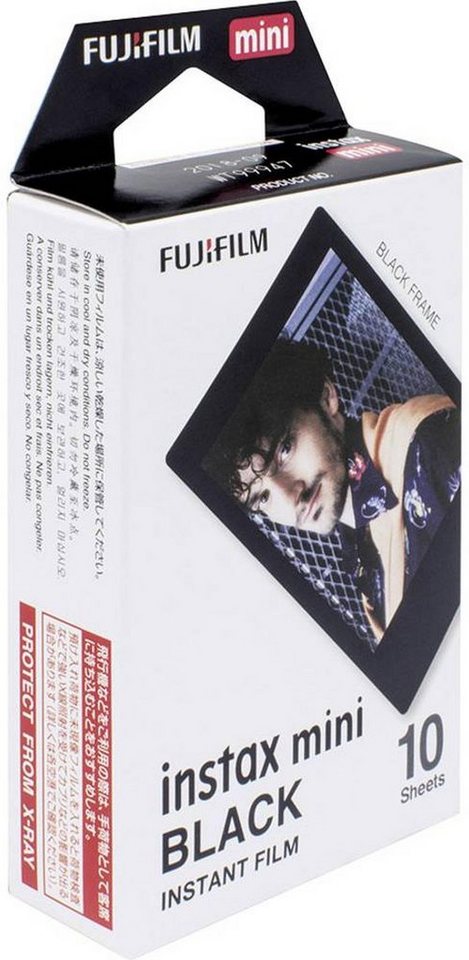 FUJIFILM Sofortbildfilm »Fujifilm Instax Film Mini black frame« von FUJIFILM