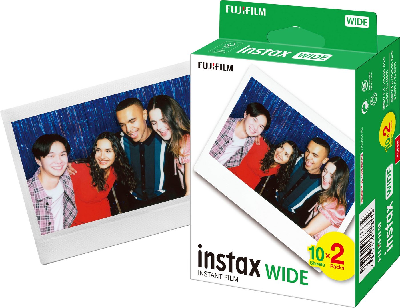 FUJIFILM Sofortbildfilm Instax WIDE Film, 20 (Packung 2-St) von FUJIFILM
