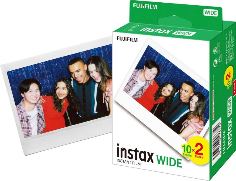FUJIFILM Sofortbildfilm Instax WIDE Film, 20 (Packung 2-St) von FUJIFILM