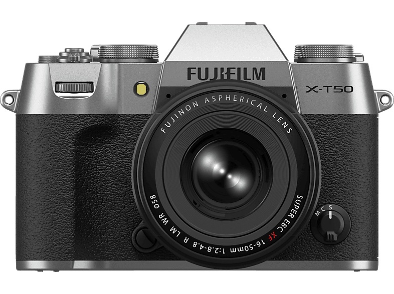 FUJIFILM X-T50 Silber + XF16-50MMF2.8-4.8 R LM WR Objektiv Kit Spiegellose Systemkamera mit 16-50mm, 7,62 cm Display FUJIFILM X-T50 Silber + XF16-50MMF2.8-4.8 R LM WR Objektiv Kit Spiegellose Systemkamera mit 16-50mm, 7,62 cm Display von FUJIFILM