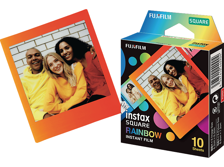 FUJIFILM instax SQUARE Film Rainbow Sofortbildfilm von FUJIFILM