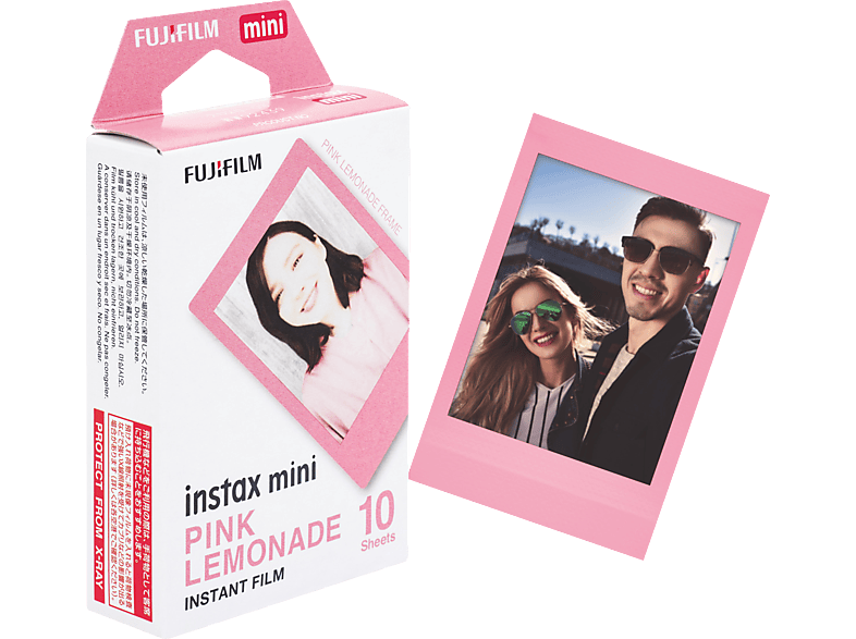 FUJIFILM instax mini Film Pink Lemonade Sofortbildfilm Passend für alle Sofortbildkameras und SHARE SP2 von FUJIFILM