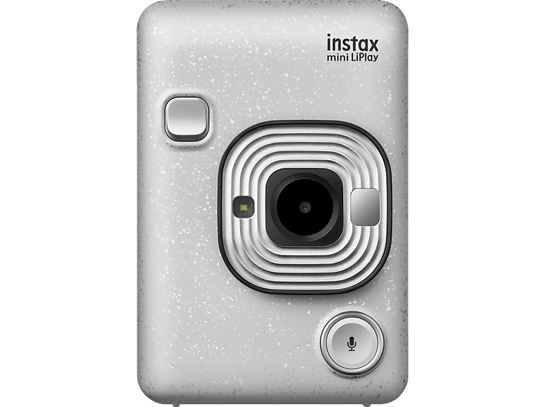 FUJIFILM instax mini LiPlay Sofortbildkamera, Stone White von FUJIFILM