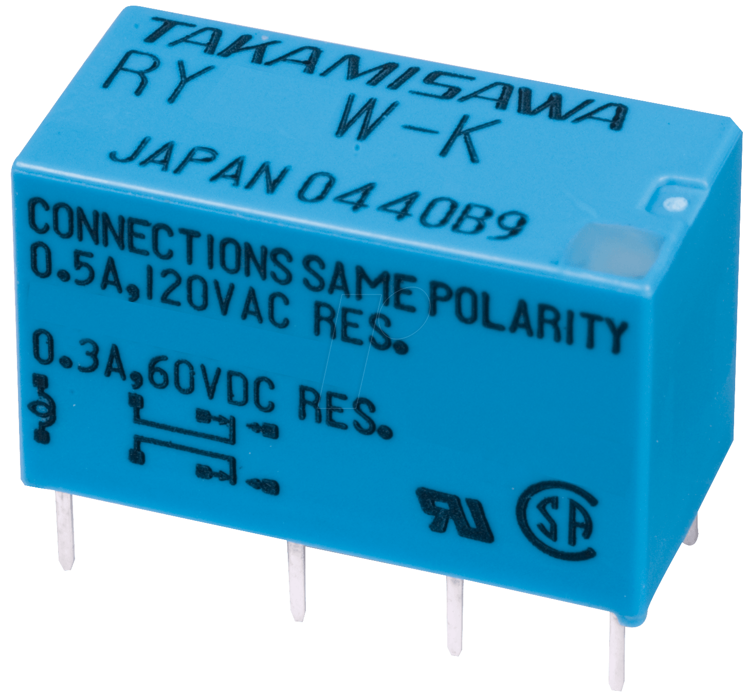 RY 12W K - Signal-Relais RY 12 VDC, 2 Wechsler 1A von FUJITSU-TAKAMISAWA
