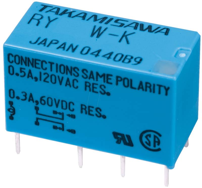 RY 24W K - Signal-Relais RY 24 VDC, 2 Wechsler 1A von FUJITSU-TAKAMISAWA