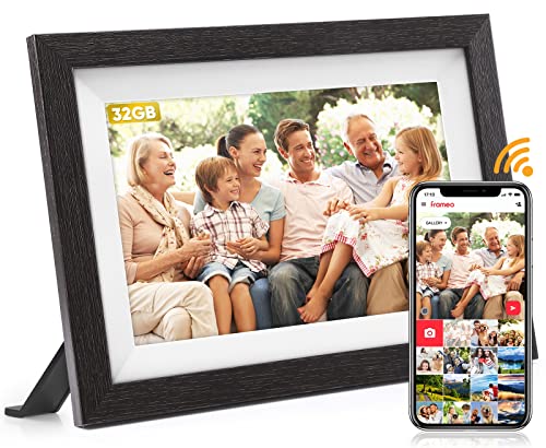 Frameo Digitaler Bilderrahmen WLAN, FUMAT 10.1 Zoll Elektronischer Bilderrahmen Digital 32 GB Speicher, Einfache Teilen von Fotos und Videos über Frameo App, Automatische Drehung,IPS HD Touchscreen Frameo Digitaler Bilderrahmen WLAN, FUMAT 10.1 Zoll Elektronischer Bilderrahmen Digital 32 GB Speicher, Einfache Teilen von Fotos und Videos über Frameo App, Automatische Drehung,IPS HD Touchscreen von FUMAT