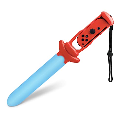 FUNDIARY Beleuchtetes Spielschwert für die Legende von Zelda: Sky Sword HD, LEDSchwertgriff für Nintendo Switch und Switch OLED, Schwertgriff Griff für Switch Right Joycon Enhance Gaming Experience von FUNDIARY