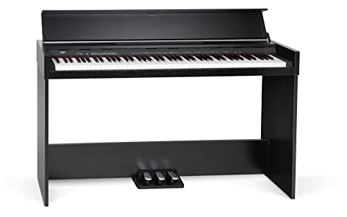 FunKey DP-1088 SM Digitalpiano - Schlankes Keyboard im Digitalpiano-Design - 88 anschlagdynamische Keyboard-Tasten, 128-fach polyphon - 20 Sounds - Twinova-, Split- und Dual-Funktion - Schwarz matt von FUNKEY