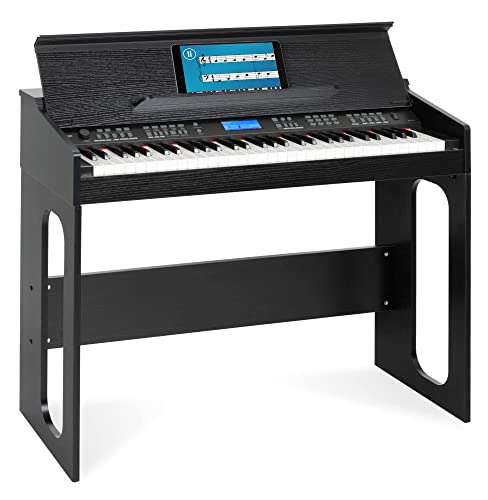 FunKey DP-61 III Keyboard im Digitalpiano-Design - 61 Keyboard Tasten - 300 verschiedene Sounds - 300 Rhythmen - 80 Demo Songs - Begleitautomatik - Record Funktion - Schwarz von FUNKEY