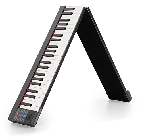 FunKey KP-88II Klapp-Piano - Keyboard zum Zusammenklappen - 88 Tasten in Standardgröße mit Anschlagdynamik - 1100 mAh-Akku - Lautsprecher - Inkl. Tasche, Netzteil & Sustain-Pedal - Schwarz FunKey KP-88II Klapp-Piano - Keyboard zum Zusammenklappen - 88 Tasten in Standardgröße mit Anschlagdynamik - 1100 mAh-Akku - Lautsprecher - Inkl. Tasche, Netzteil & Sustain-Pedal - Schwarz von FUNKEY