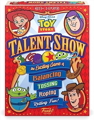 Funko Games Funko Signature : Disney Toy Story Talent Show - Light Strategy Board Game For Children & Adults (Ages 10+) - 2-4 Players - Vinyl-Sammelfigur - Geschenkidee von FUNKO GAMES