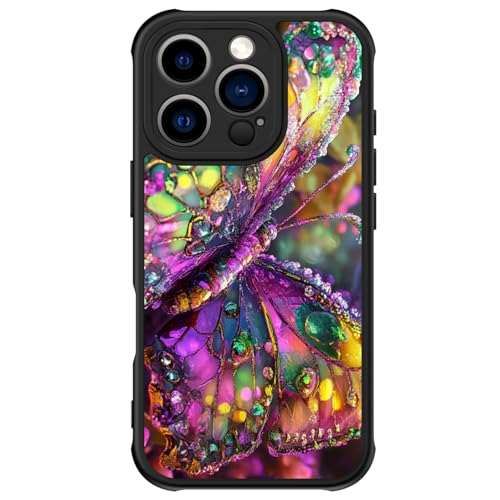 FUNMIKO Cute Phone Case for iPhone 16 Pro Max Wireless Charging Military Grade Protection Trendy Wildflower Design for Women Girls Non-Slip Translucent Matte Cover Vibrant Elegant Butterfly FUNMIKO Cute Phone Case for iPhone 16 Pro Max Wireless Charging Military Grade Protection Trendy Wildflower Design for Women Girls Non-Slip Translucent Matte Cover Vibrant Elegant Butterfly von FUNMIKO